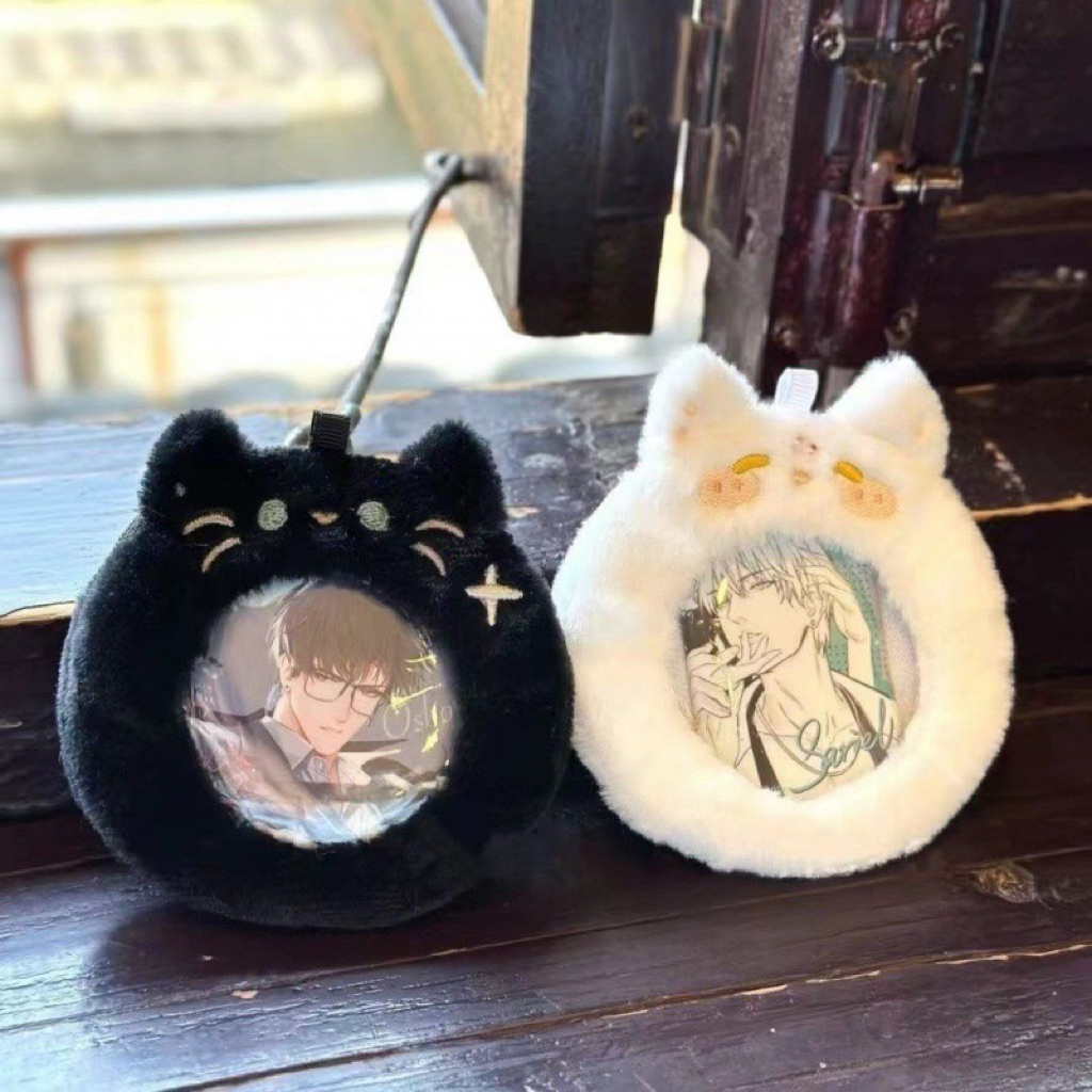 Jual Holder Photocard Idol Boneka Kucing / Frame Foto Plush Bulat ...