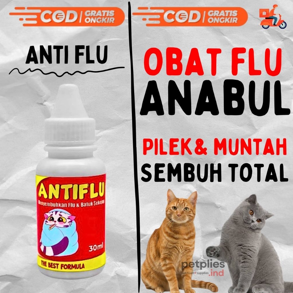 Jual ANTI FLU ANABUL 30 ML - SEMPATI Obat Kucing Anti Flu Batuk Pilek ...