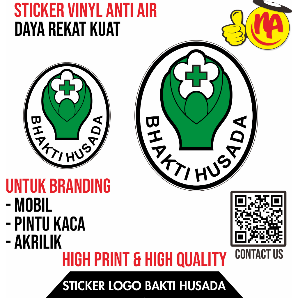 Jual Sticker Logo Bhakti Husada / Sticker Bhakti Husada / Sticker RS ...