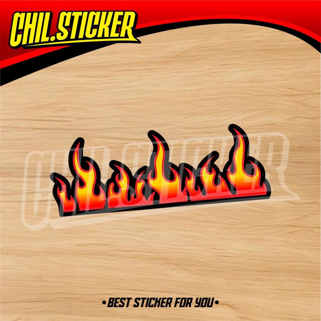 Jual STIKER API MENYALA FIRE LINE Sticker Api Membara Sticker Logo Api ...