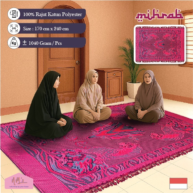 Jual Mihrab - Hambal anyaman rajut 170 cm x 240 cm cover sofa sprei ...