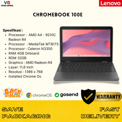 Jual Laptop Sekolah Lenovo Chromebook 100e Sim dan Ringan Layar 11 Inch Super Murah