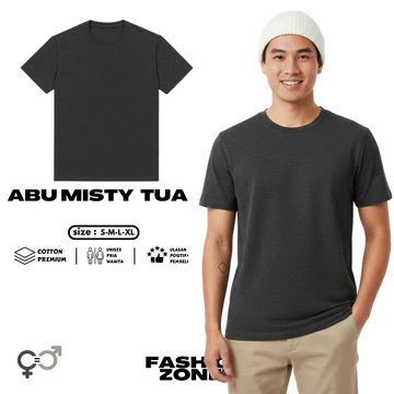Kaos Polos Cotton Combed Premium Lengan Pendek Premium Pria Wanita