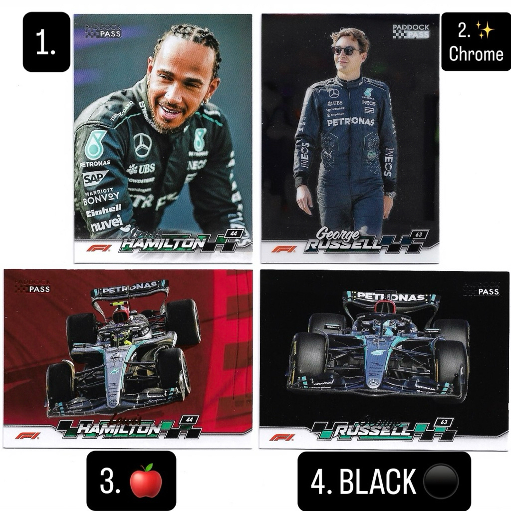 Jual Kartu f1 Topps Paddock - Lewis Hamilton & George Russel (Mercedes ...