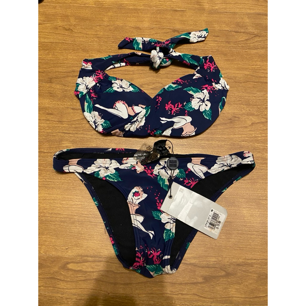 Haut de bikini triangulaire rigolo Camouflage rose | Dedoles