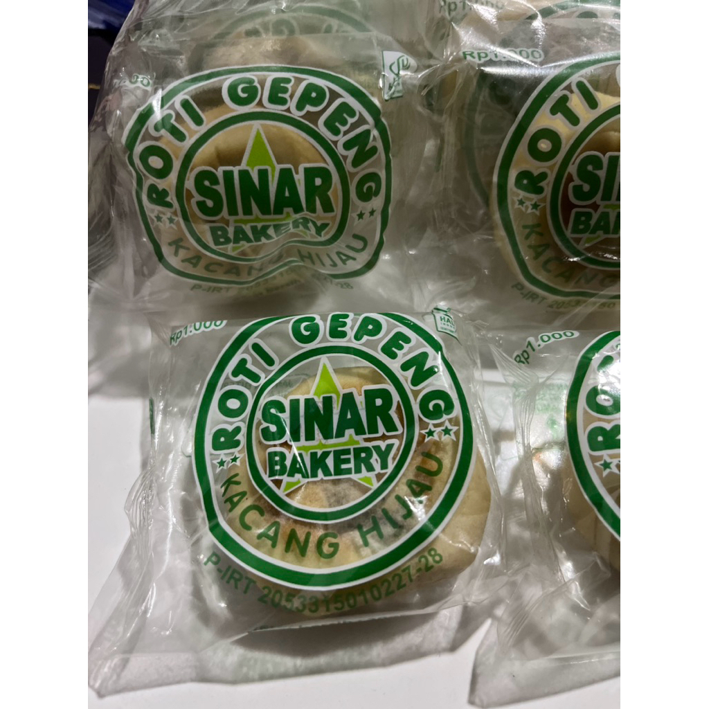 Jual Cemilan Roti Gepeng Kacang hijau Sinar Bakery 10 pcs | Shopee ...
