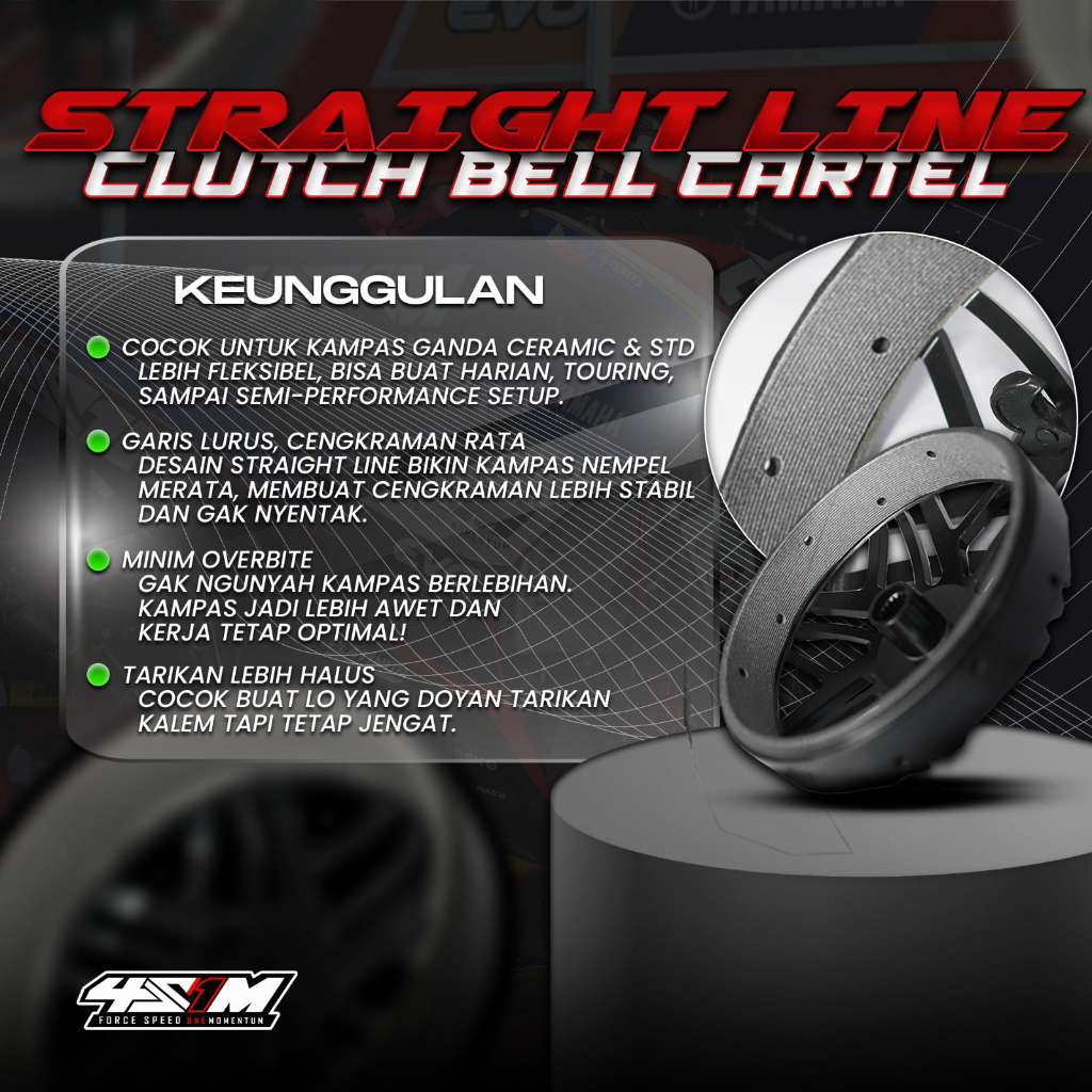 Jual MANGKOK KAMPAS GANDA CLUTCH BELL CVT 4S1M RACING VARIO 125/150/160 ...