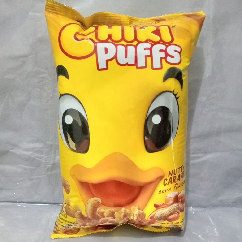 Jual Chiki Puffs Nutty Caramel Corn Flavour 50g | Shopee Indonesia