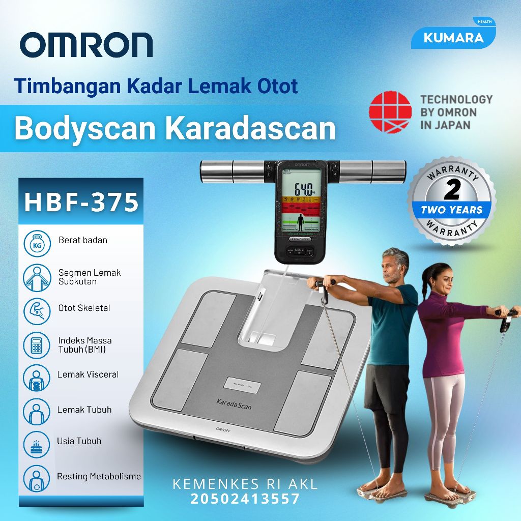 Jual OMRON Karada Scan HBF-375 | Timbangan Body Composition Monitor ...