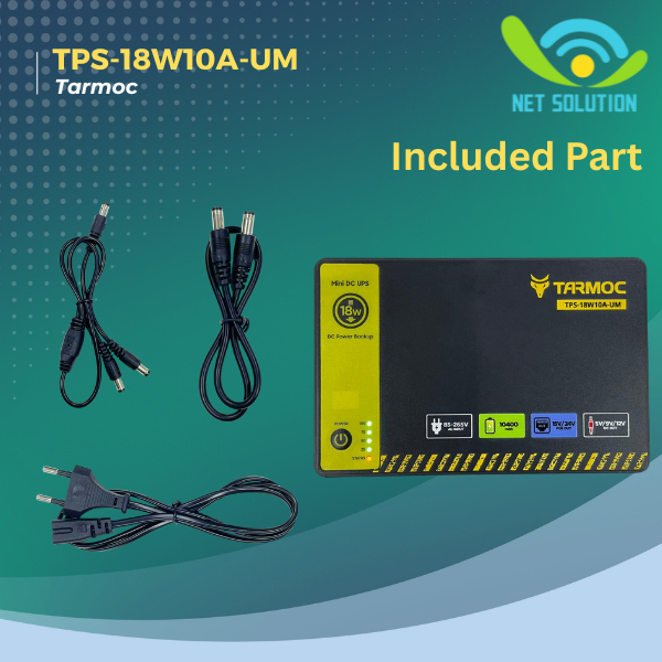 Jual Tarmoc TPS-18W10A-UM | Mini UPS DC Power Supply 5V/9V/12V POE 15 ...