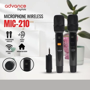 ADVANCE Wireless Microphone Wireless Double Charge (MIC 205 MIC 206 MIC 207 MIC 208 MIC209