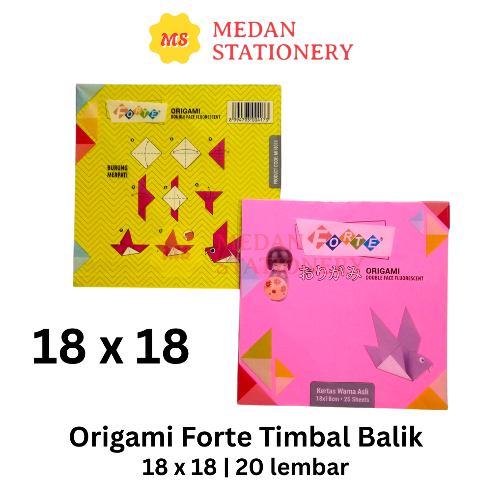 Jual ORIGAMI FORTE 18 X 18 DOUBLE SIDE 2 SISI TIMBAL BALIK | Shopee ...