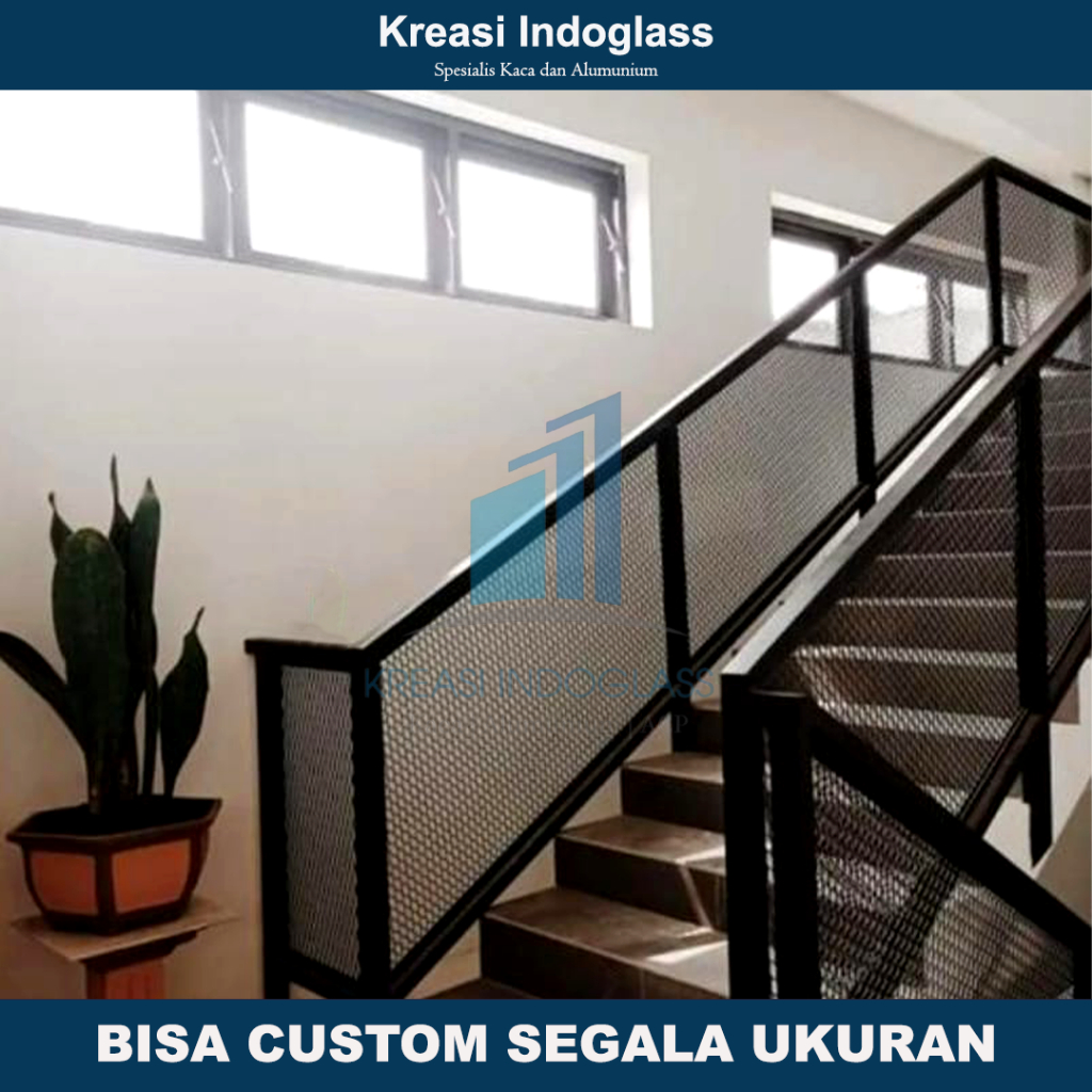 Jual Handrail Kayu Ralling Tangga Besi Expanda Model Minimalis | Shopee ...