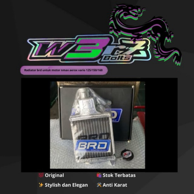 Jual Radiator brd racing thailand untuk motor nmax aerox vario 125/150 ...