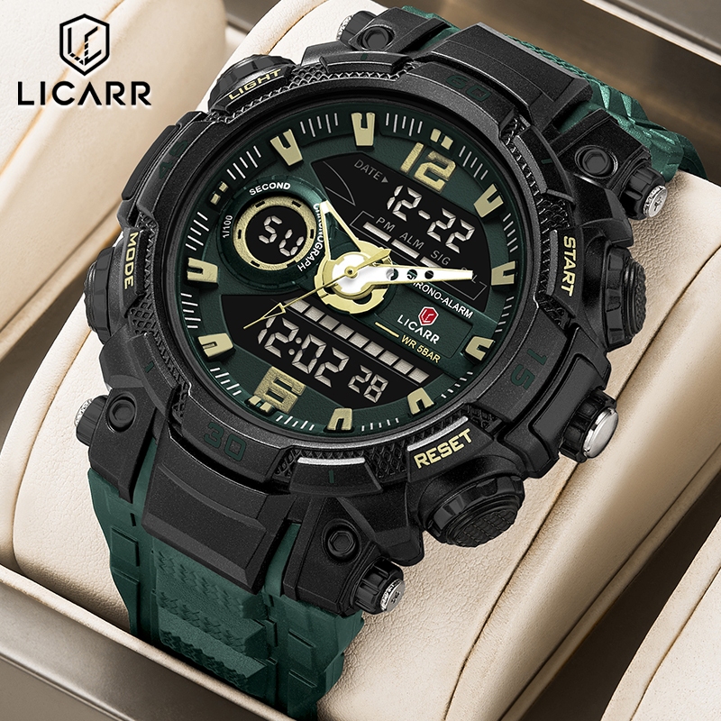 Jual LICARR Jam Tangan Pria Kasual Anti Air Kuarsa Analog-Digital ...