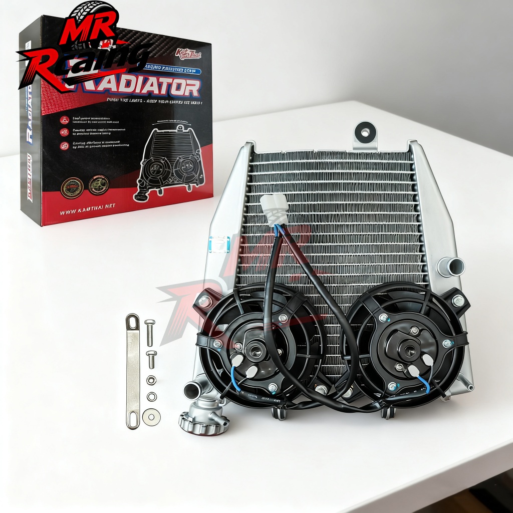 Jual KAMTHAI Racing BIG RADIATOR ASSY CURVE w/ DUAL BLOWER FAN FOR ...