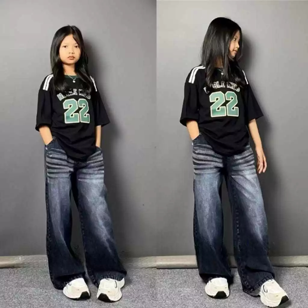 Jual Skena Celana Kulot Jeans Anak Unisex 8-14 Tahun | Shopee Indonesia