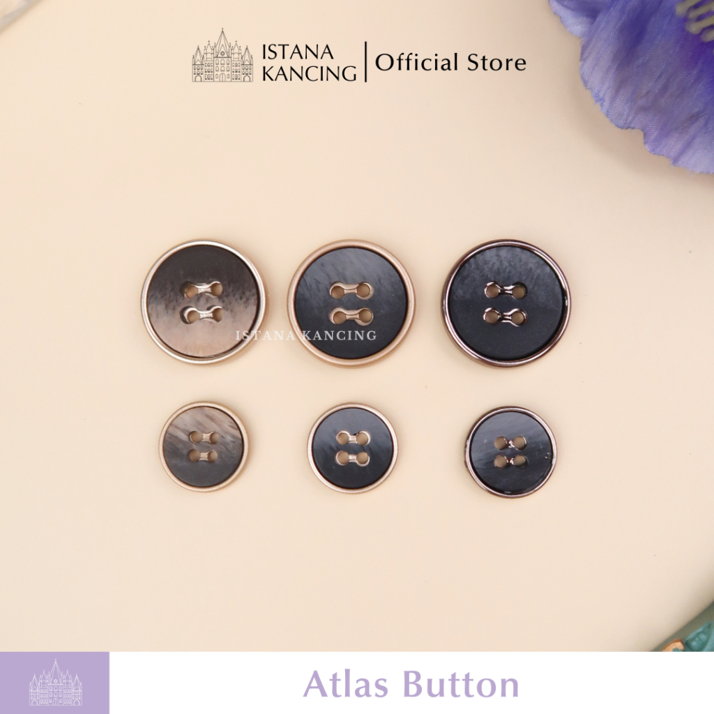 Jual Kancing 4 Lubang SATUAN Atlas Button | Aksesoris Kancing Kemeja ...