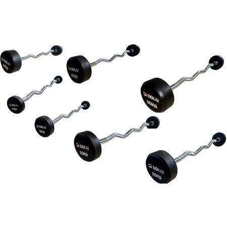 Jual Dekai Barbel Fix Dumbel Dumbell EZ Solid Steel Stick Lengkung ...