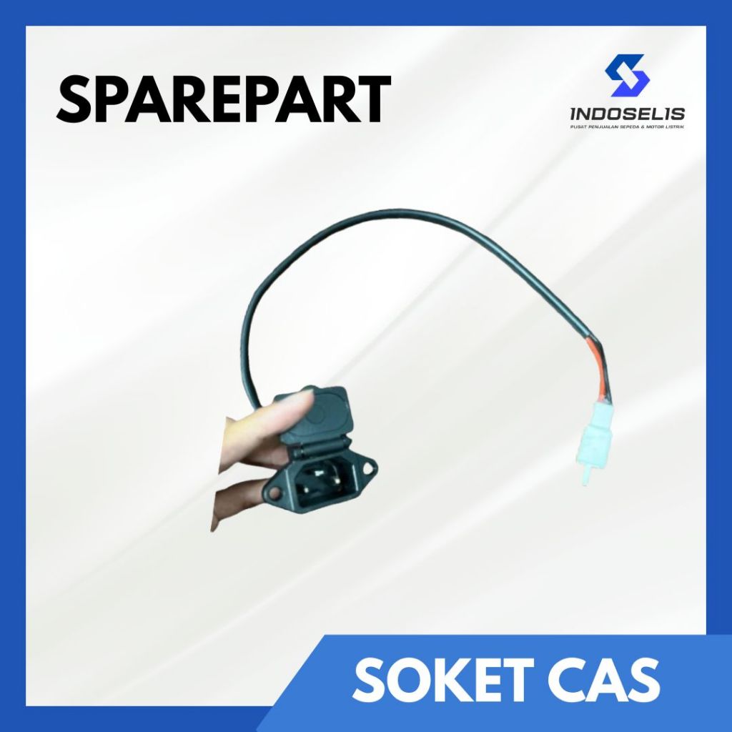 Jual SOKET CAS HITAM SEPEDA LISTRIK UNIVERSAL I UWINFLY/GODA/EVOLITE ...