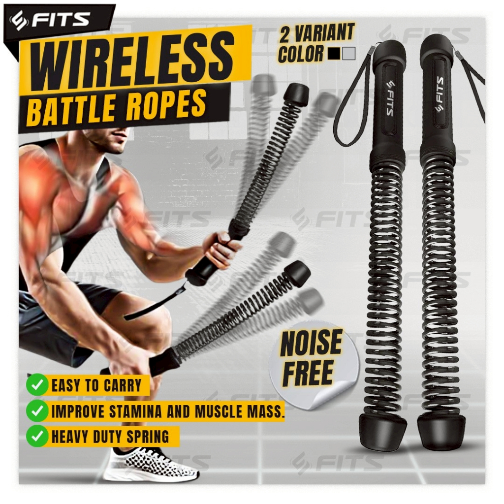 Jual Wireless Battle Ropes Crossfit Calisthenic Tali Fitness Gym ...