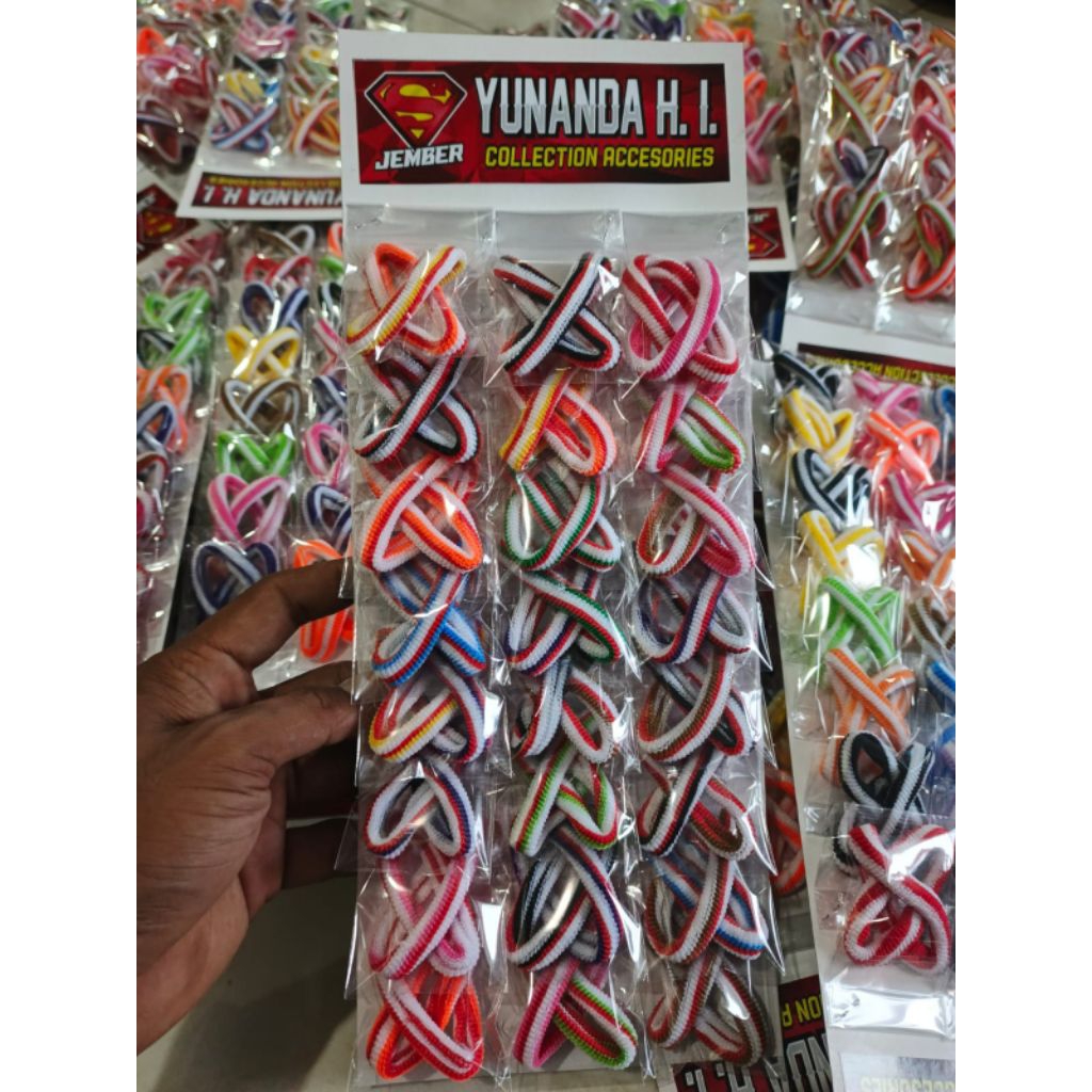 Jual Tali rambut X Rp.2000 # isi 24 pasang | Shopee Indonesia