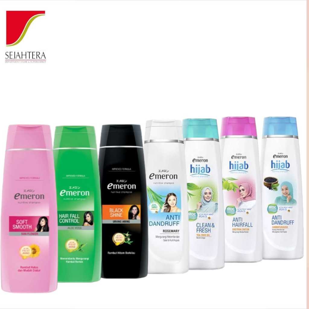Jual EMERON Shampoo 170ml All Varian - Hair Fall, Dandruff, Black Shine ...