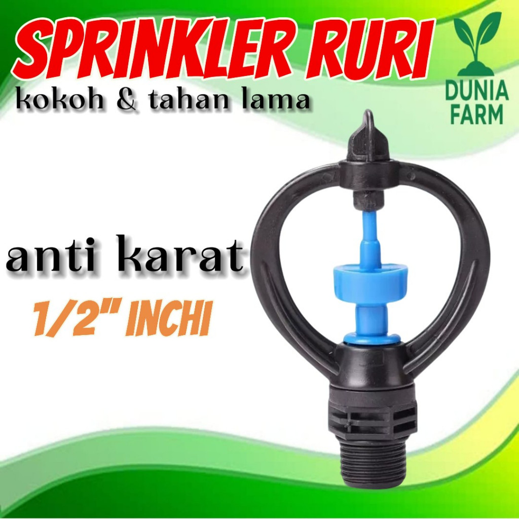 Jual SPRINKLER RURI KUPU BULAT SPRINGKLER KINCIR 1/2 SOCK / Sprinkle ...