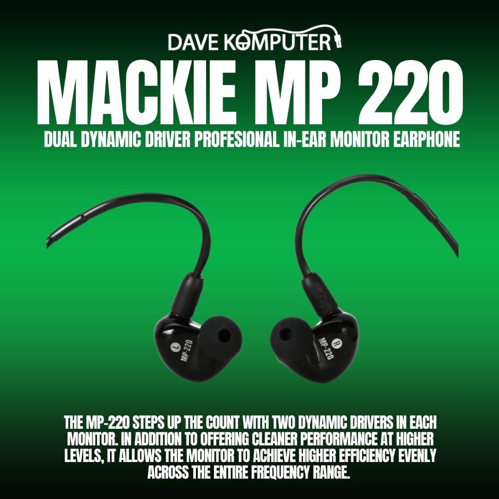 Jual Mackie MP-220 / MP220 / MP 220 Dual Dynamic Driver Professional In ...