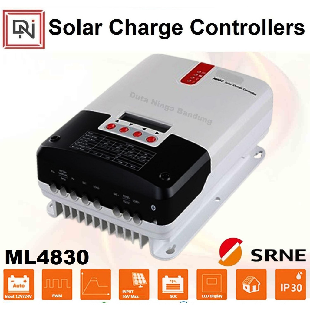 Jual Solar Charge Controller SRML4830 SRNE MPPT Regulator solar panel ...