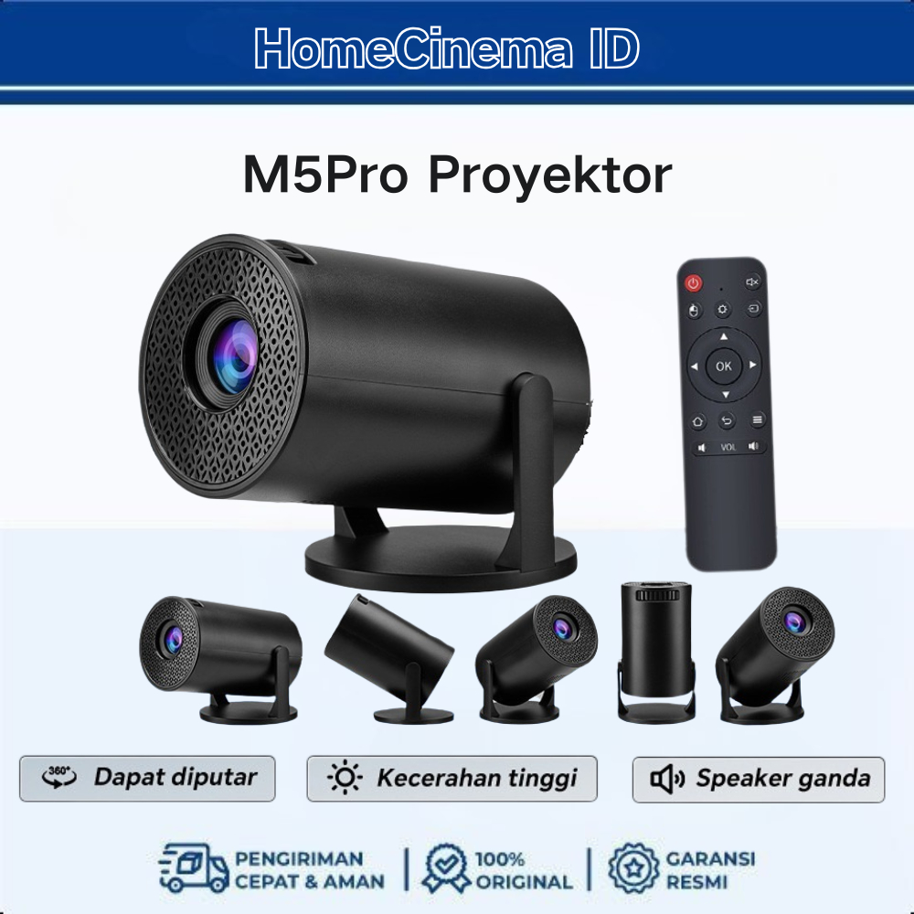 Jual [COD] M5PRO Proyektor Mini Portable Hp 1920*1080P Projetor Home ...