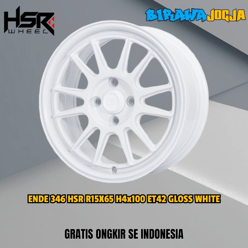 Jual Promo Velg Racing ring 15 putih HSR Ende pcd 4x100 pnp Brio ...
