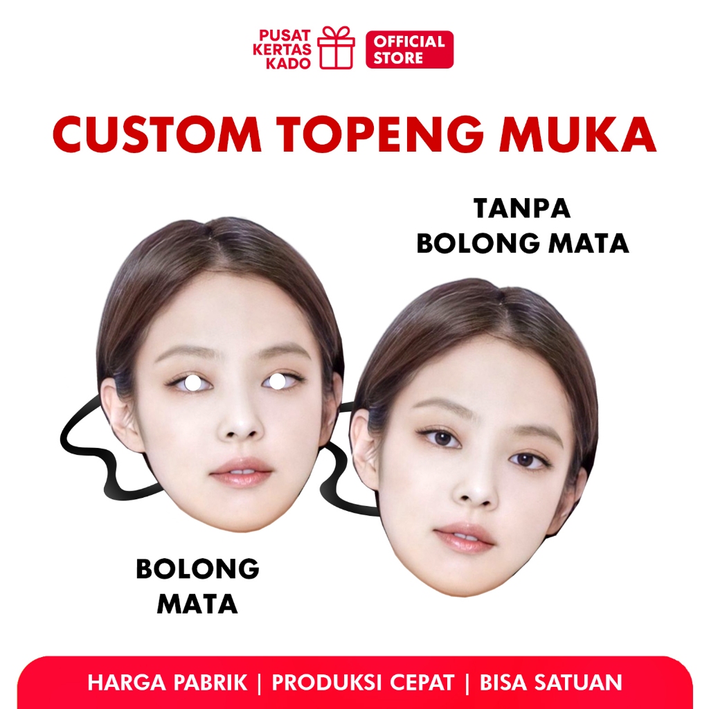Jual Topeng Custom Wajah Teman Print Muka Acara | Shopee Indonesia
