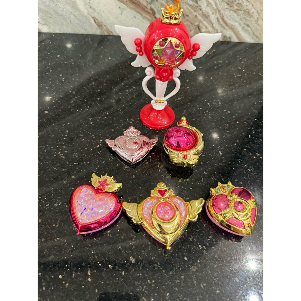 Jual Sailor Moon Transforming Compact Set Pocket Size Crisis Moon ...