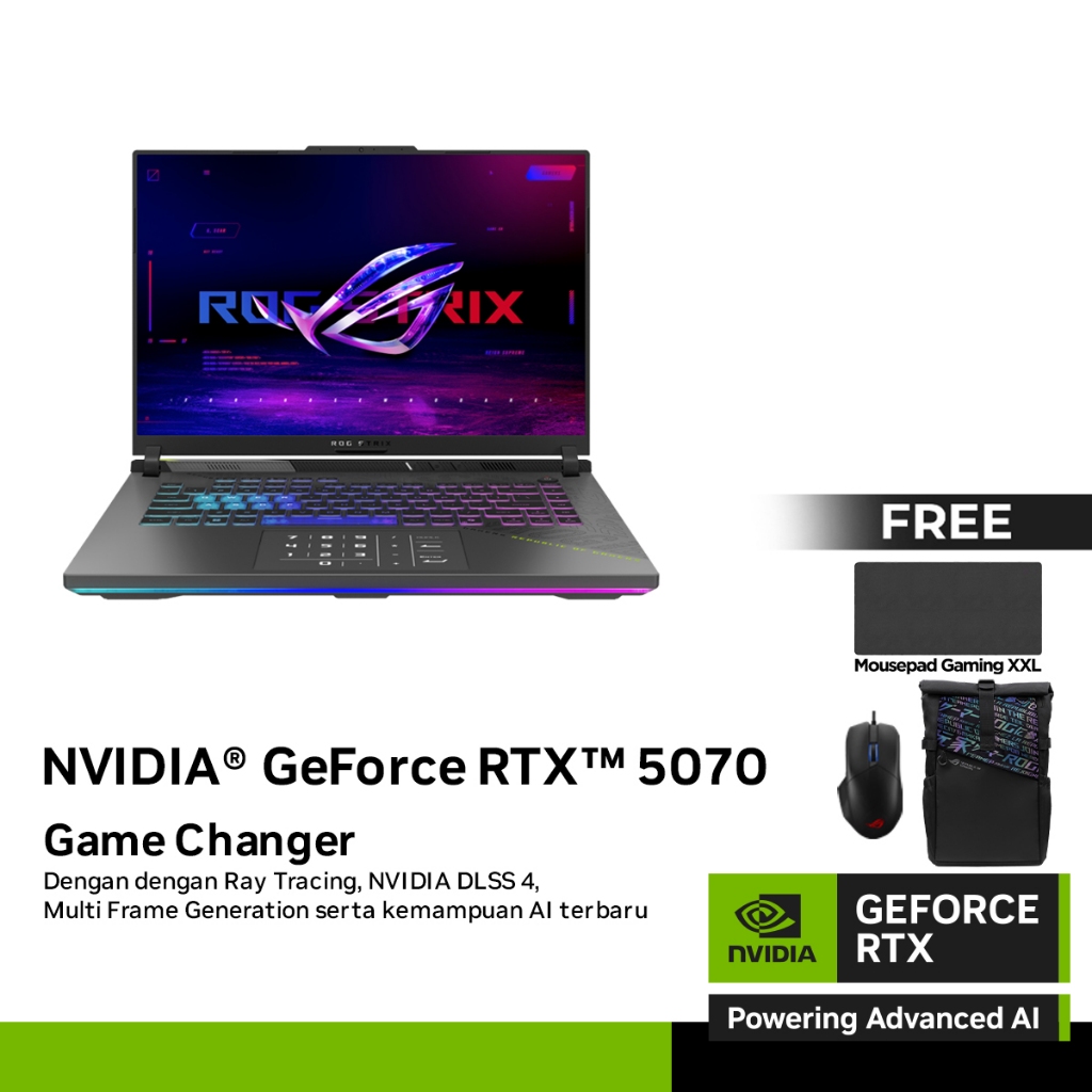 ASUS ROG Strix G16 G615LP - Tampak Depan