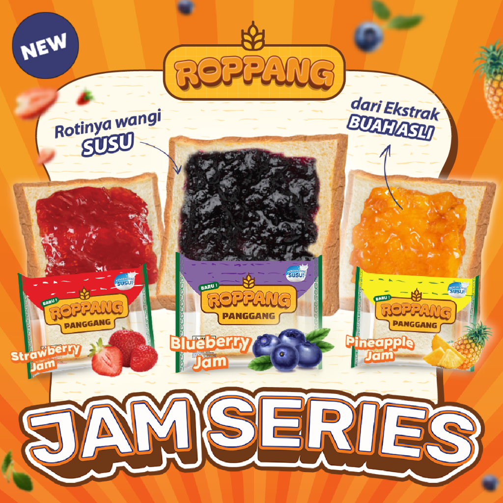 Jual Roppang Rasa Blueberry Jam [1 Pack Isi 5 Pcs] – Roti Panggang Isi ...