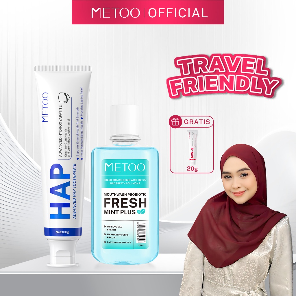 Jual [GRATIS 20gr] BPOM - METOO Tooth Paste 100gr / Mouthwash Probiotic ...