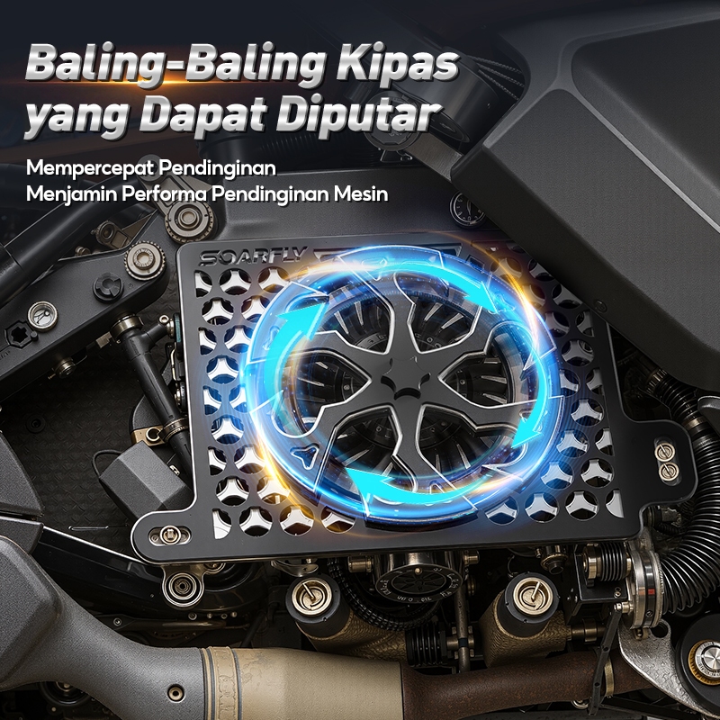 Jual SOARFLY Cover Radiator Spinner Bintang STAR Vario Nmax Aerox Lexi ...