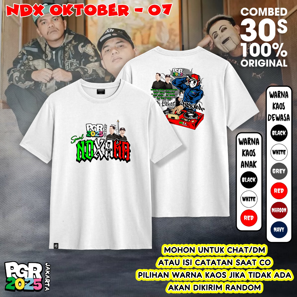 Jual Kaos NDX AKA Spesial Konser Oktober Kota Jakarta Malang Tegal ...