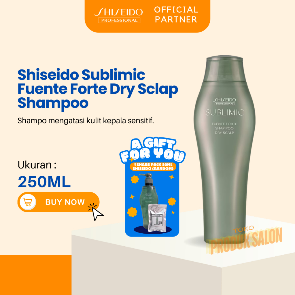 HOT DEAL Shiseido Professional NEW SUBLIMIC FUENTE FORTE Shampoo Dry Sensitive Scalp 250ml