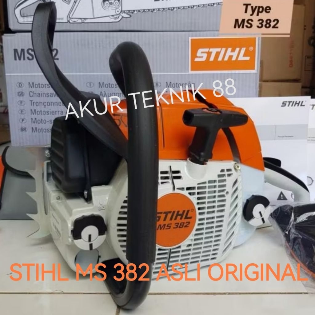 Jual chainsaw censow senso STIHL MS 382 ASLI dengan bar 25 inch rantai ...