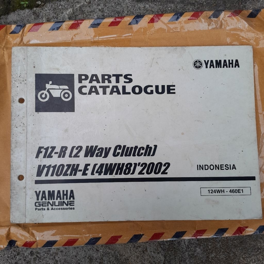 Jual Buku part catalog katalog yamaha f1zr fizr 2002 original | Shopee ...