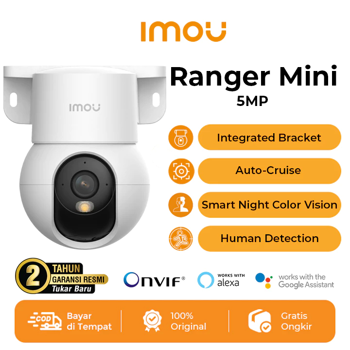Jual IMOU Ranger Mini 5MP Kamera Smart CCTV Indoor Wi-Fi 6 Full Color ...