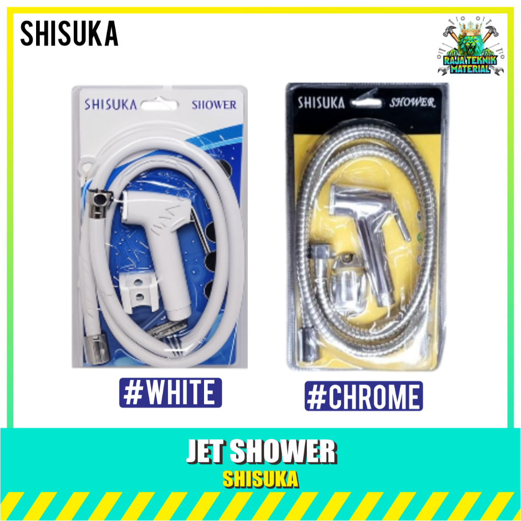 SHISUKA/ISCO Jet Shower Kloset Toilet - Semprotan WC Duduk / Jet Shower Toilet Cebok Bidet WC Putih Chrome
