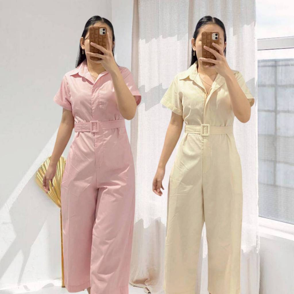 Jual Eveny Long Jumpsuit PREMIUM One Set Wanita Kekinian Korean