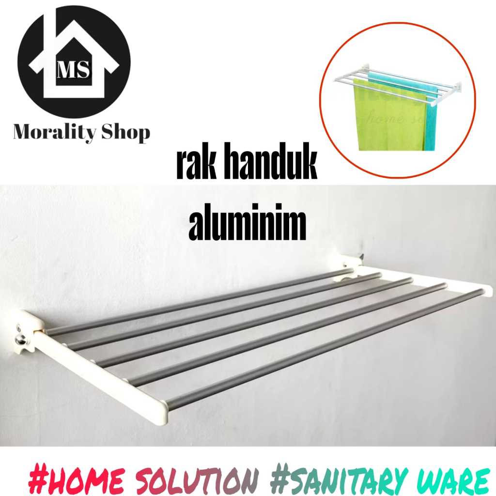 Jual Rak Gantungan Handuk 5 susun Aluminium - Towel Rack Gantungan ...
