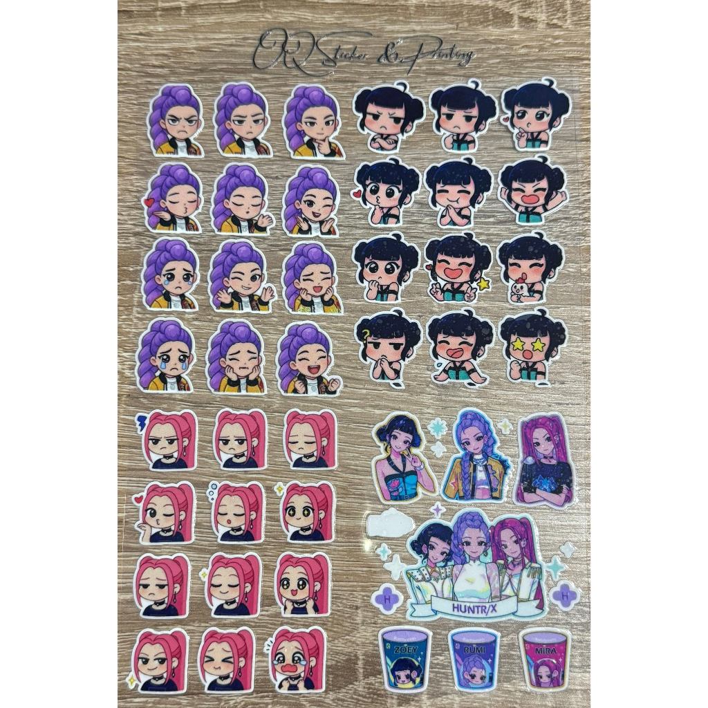 Jual Sticker Huntrix KPop Demon Hunters - Sticker DTF untuk Tumbler HP ...
