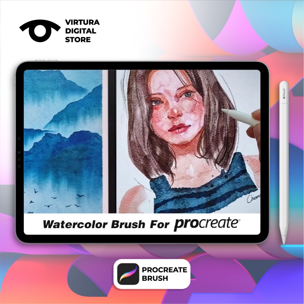 Jual Procreate Brush Watercolor Painting Brushes for Procreate PB00010 ...