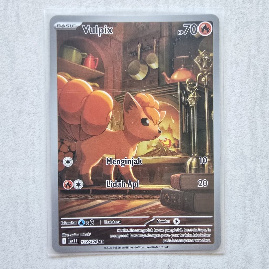 Jual Vulpix AR Set Evolusi Mega MA1 132/126 - Kartu Pokemon TCG ...