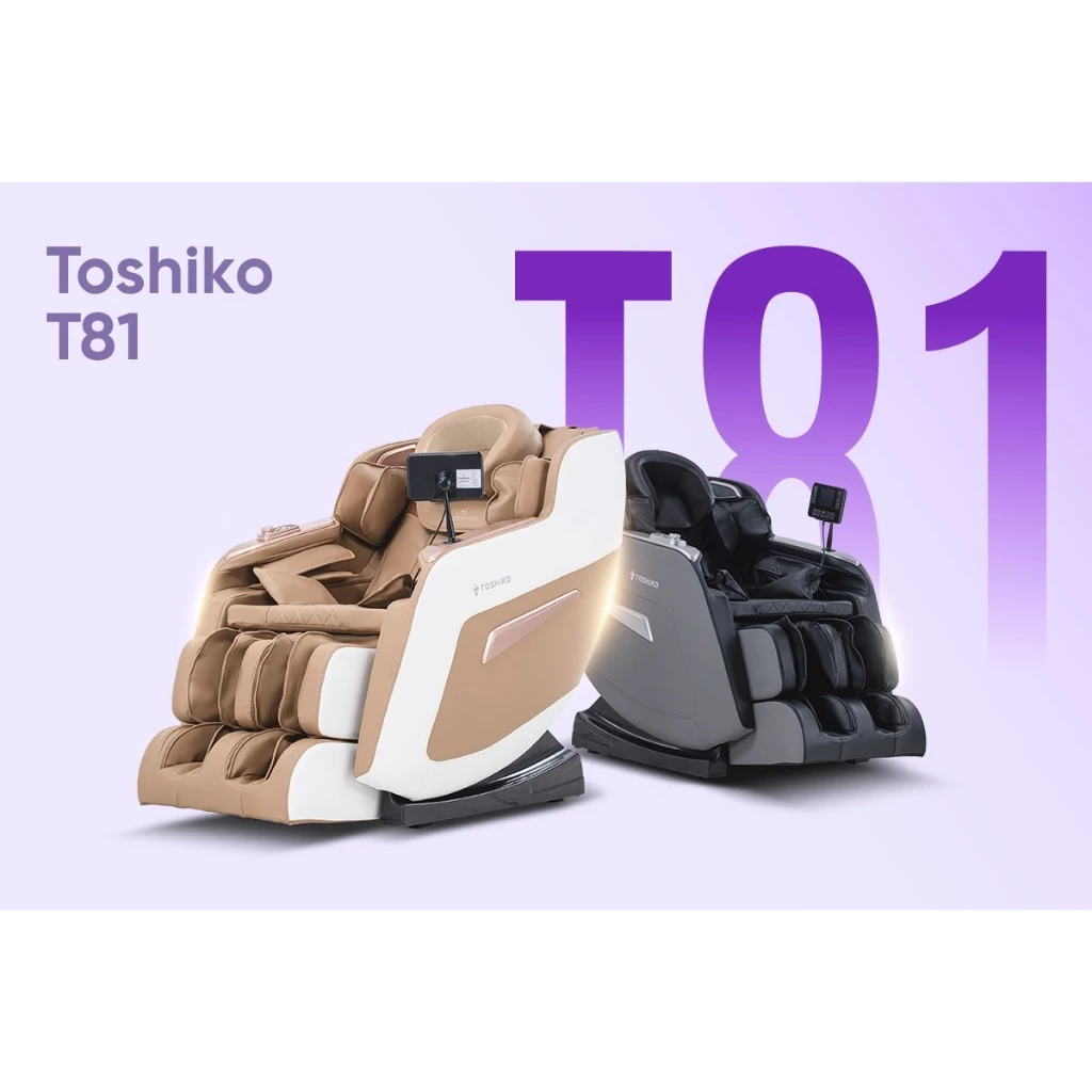 Toshiko Kursi Pijat T81 AI Smart Voice Full Body Massage Garansi Motor 10 Tahun - foto 1